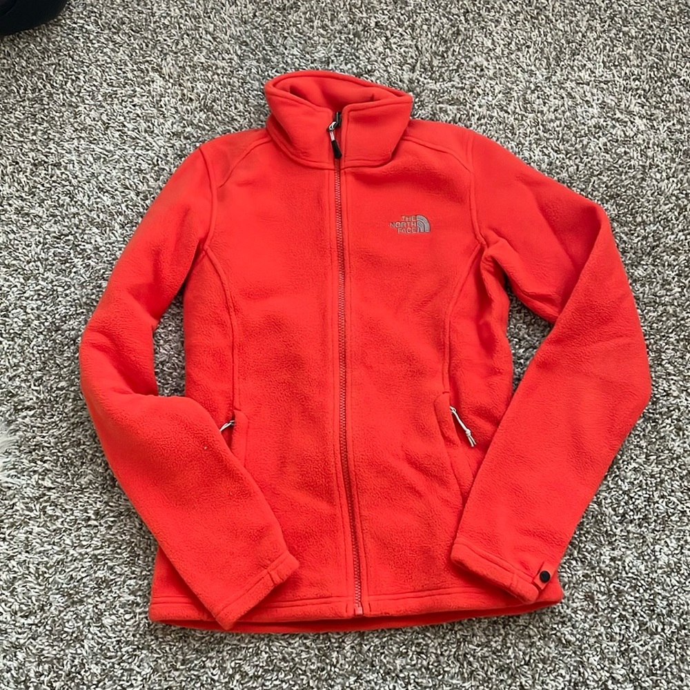 Northface Fleece Jacket, orange, XS